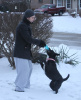 Spice and Bob play Frisbee on Christmas Day